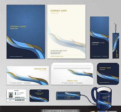 企業VI設計模板素材與名片制作指南